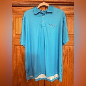 Peter Millar Shirt Mens Large Summer Comfrot Perfromance Striped Short Sleeve